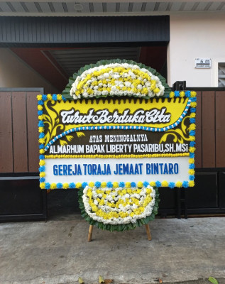Papan Bunga Duka di Sawang